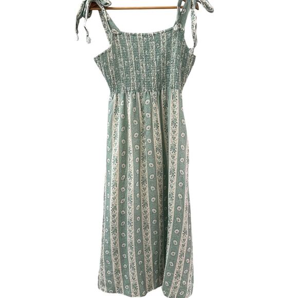 Spartina‎ 449 Saylor Resort Linen-Blend Midi Dress Pockets Size Medium - Picture 6 of 12